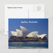 Carte Postale Opéra de Sydney Australie (Devant / Derrière)