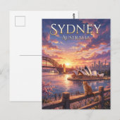 Carte Postale Opéra de Sydney Australie (Devant / Derrière)