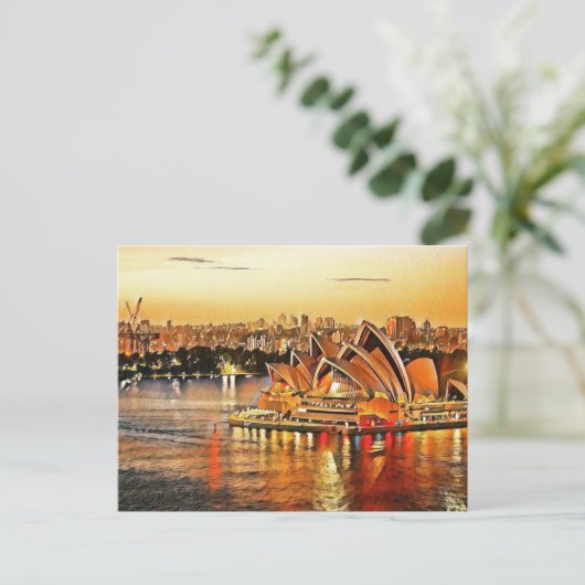 Carte Postale Opéra de Sydney, Australie (Debout devant)