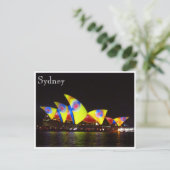 Carte Postale opéra de sydney jaune (Debout devant)