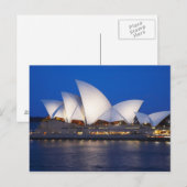 Carte Postale Opéra de Sydney la nuit, Sydney, New South (Devant / Derrière)