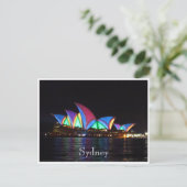 Carte Postale opéra de sydney lumières (Debout devant)
