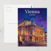 Carte Postale Opéra d'État de Vienne Autriche (Devant / Derrière)