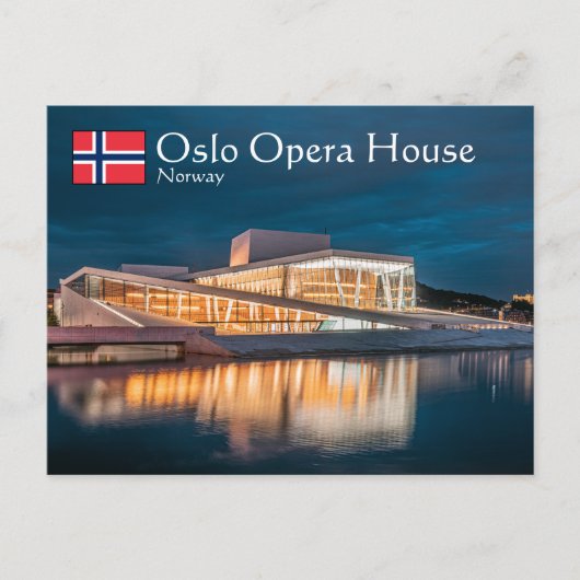 Carte Postale Opéra d'Oslo (Devant)