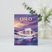 Carte Postale Opéra d'Oslo Norvège (Debout devant)
