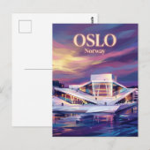 Carte Postale Opéra d'Oslo Norvège (Devant / Derrière)