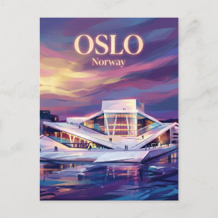 Carte Postale Opéra d'Oslo Norvège
