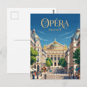Carte Postale Opéra France (Devant / Derrière)