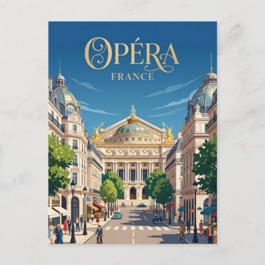 Carte Postale Opéra France (Devant)