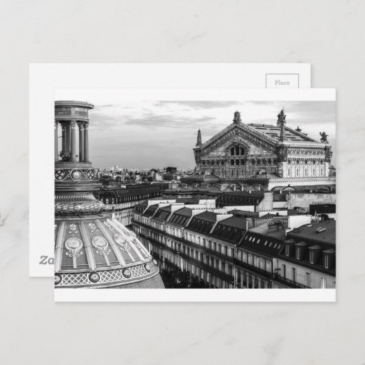 Carte Postale Opéra Garnier, Paris (Devant / Derrière)