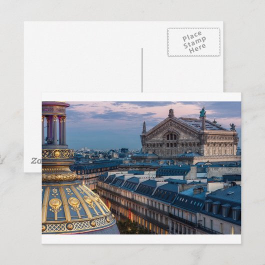 Carte Postale Opéra Garnier, Paris (Devant / Derrière)