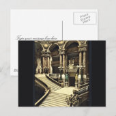 Carte Postale Opéra, grand escalier, Paris, France (Devant / Derrière)