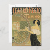 Carte Postale Opéra Royal de Turin (Devant / Derrière)