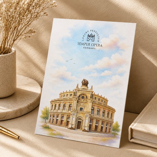 Carte Postale Opéra Semper Allemagne | Monument Emblématique Cél