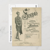 Carte Postale Opéra vintage Sinbad (Devant / Derrière)