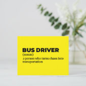 Carte Postale Opérateur de bus professionnel Signification (Debout devant)