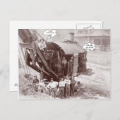 Carte Postale Opérateur de grue d'équipement de construction pré (Devant / Derrière)