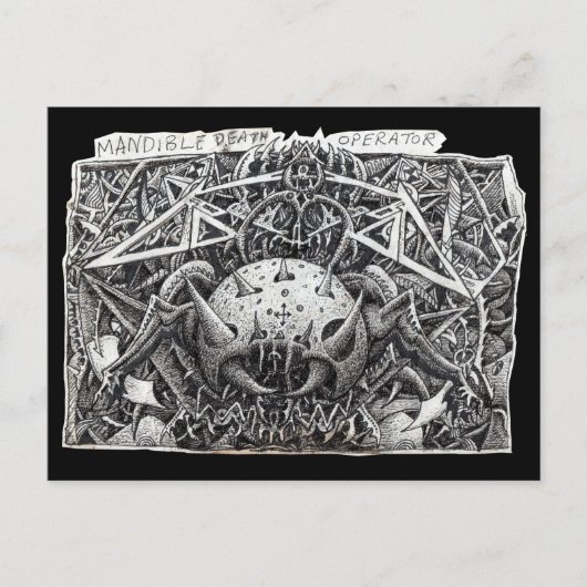 Carte Postale Opérateur de la mort maniable, par Brian Benson Po (Devant)