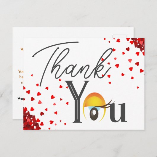 Carte Postale opération de lentilles oculaires merveilleuse (Devant / Derrière)