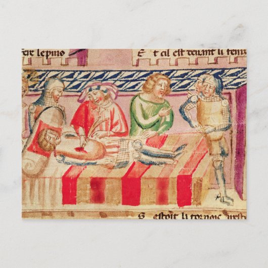 Carte Postale Opération sur un soldat blessé (Devant)