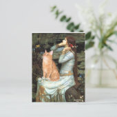 Carte Postale Ophelia - Chat tabby orange 46 (Debout devant)