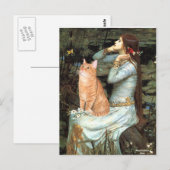 Carte Postale Ophelia - Chat tabby orange 46 (Devant / Derrière)