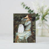 Carte Postale Ophelia - Chaton Persan Blanc (Debout devant)