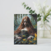 Carte Postale Ophelia Half-Submerged Original Art (Debout devant)