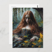 Carte Postale Ophelia Half-Submerged Original Art  (Devant / Derrière)