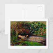 Carte Postale Ophelia, John Everett Millais, 1851-1852 (Devant / Derrière)