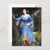 Carte postale Ophelia Waterhouse (Devant / Derrière)