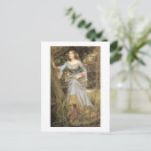 Carte Postale Ophélie avec Bouquet (Debout devant)