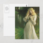 Carte Postale Ophélie des yeux hantés (Devant / Derrière)