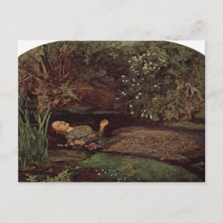 Carte Postale Ophélie par John Everett Millais