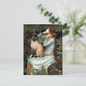 Carte Postale Ophélie - Point de phoque Chat de Siamèse (Debout devant)