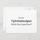 Carte Postale Ophthalmologue (Devant / Derrière)