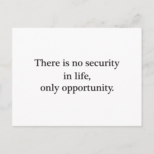 Carte Postale Opportunité (Devant)