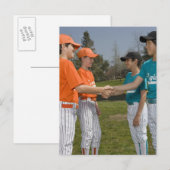 Carte Postale Opposants serrant la main (Devant / Derrière)