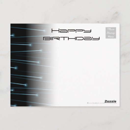 Carte Postale Optic fiber (Dos)