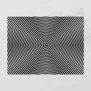 Carte Postale Optical Illusion Lines