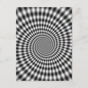 Carte Postale Optical illusion spiral