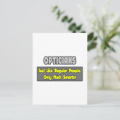 Carte Postale Opticiens .. Plus intelligent (Debout devant)