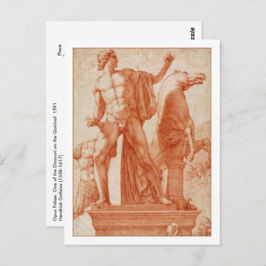 Carte Postale Opus Fidiae par Goltzius (Devant / Derrière)