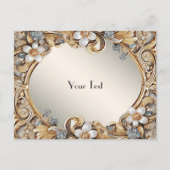 Carte postale or blanc (Devant)