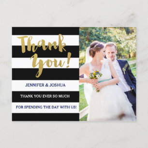 Carte Postale Or chic   Merci photo Gras en bande noire