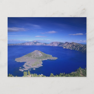 Carte Postale OR, Crater Lake NP, Wizard Island et Crater