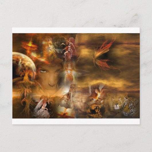 Carte Postale Or enchantement (Devant)