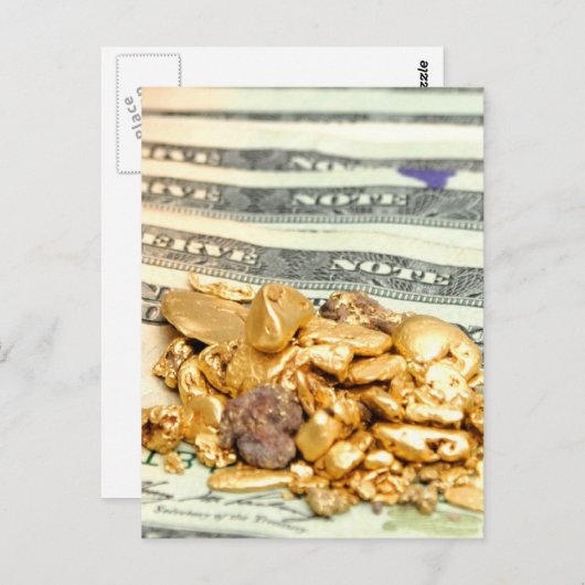 Carte Postale Or et argent (Devant / Derrière)