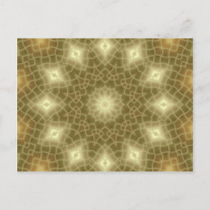 Carte Postale Or et Brown