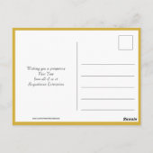 Carte Postale OR moderne | Les flocons de neige | Bonne année |  (Dos)